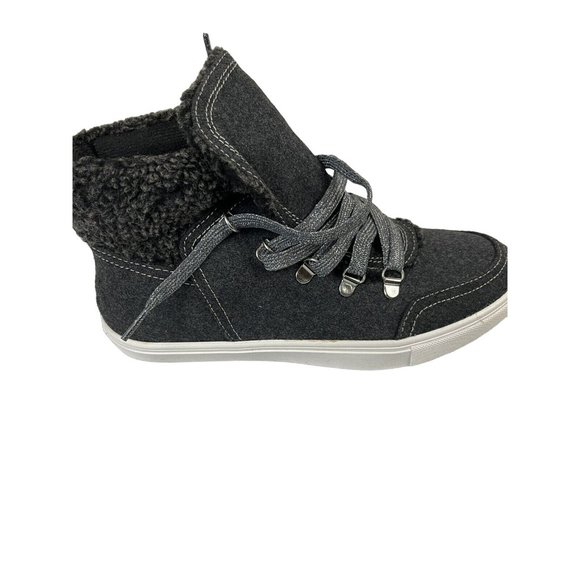 Jellypop Antarctic Sneaker Booties 8M Color Charcoal Fe - Picture 2 of 12
